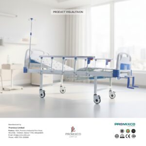 Two Function Manual Hospital Bed with Standard Accessories - Image 2