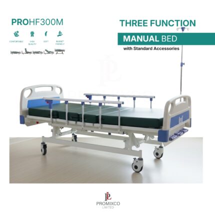 Three Function Manual Bed with Standard Accessories