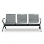 Waiting Chair (3 Seater)-Silver Color - Image 3